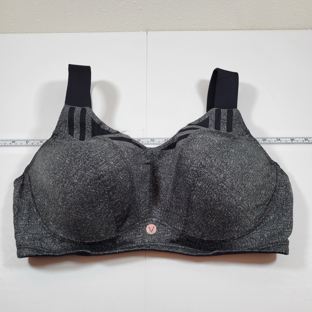 Livi Women's Bra Size 40F Black With Thick Shoulder Straps